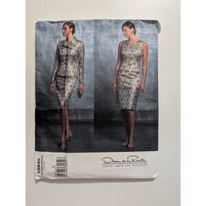 V2845 Vogue 3 Piece Suit Pattern by Oscar de la Renta Size B (8 10 12)